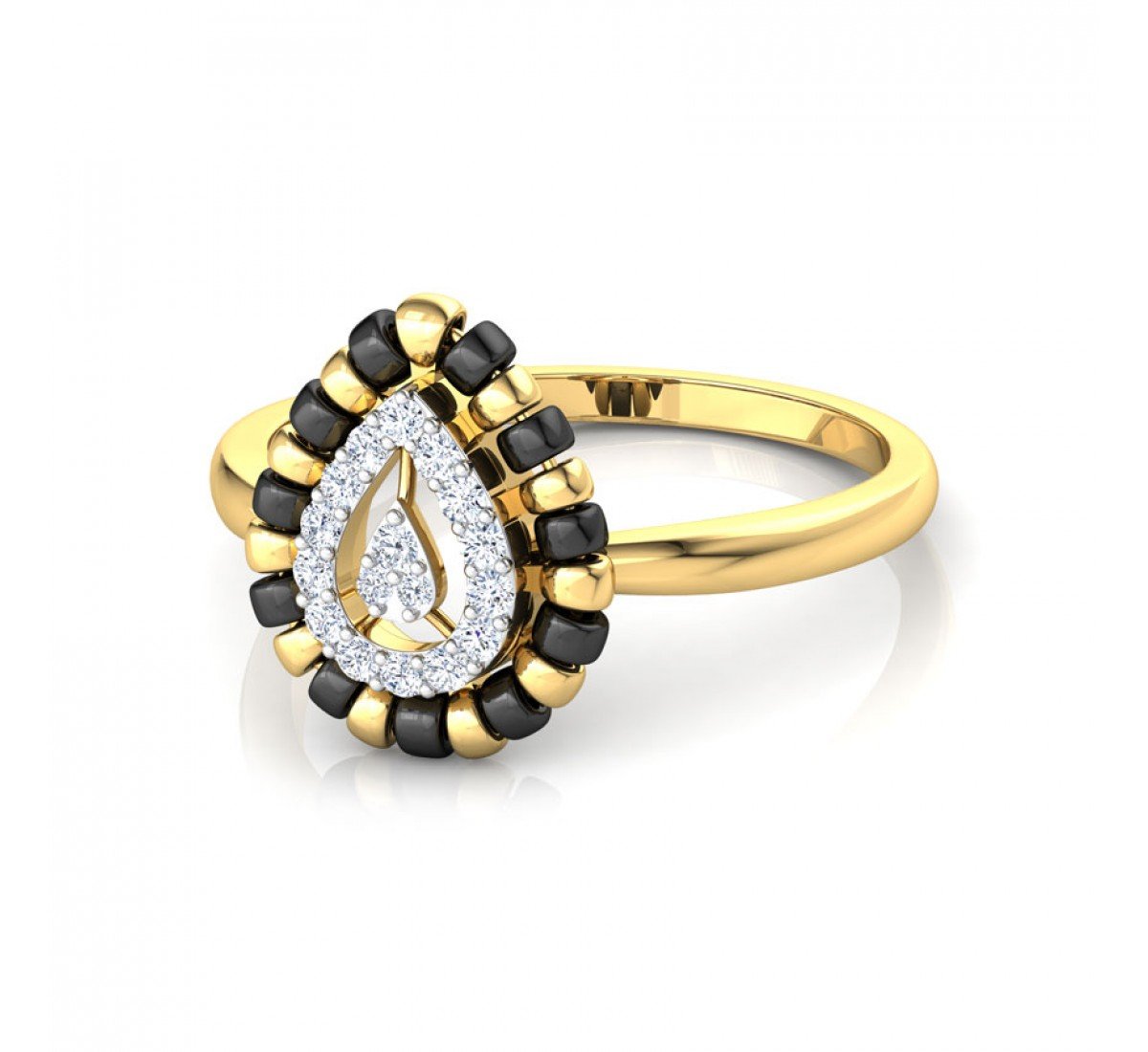 Serene Knot Mangalsutra Diamond Ring