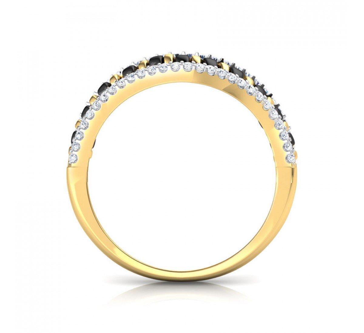 Lustrous Mangalsutra Diamond Ring