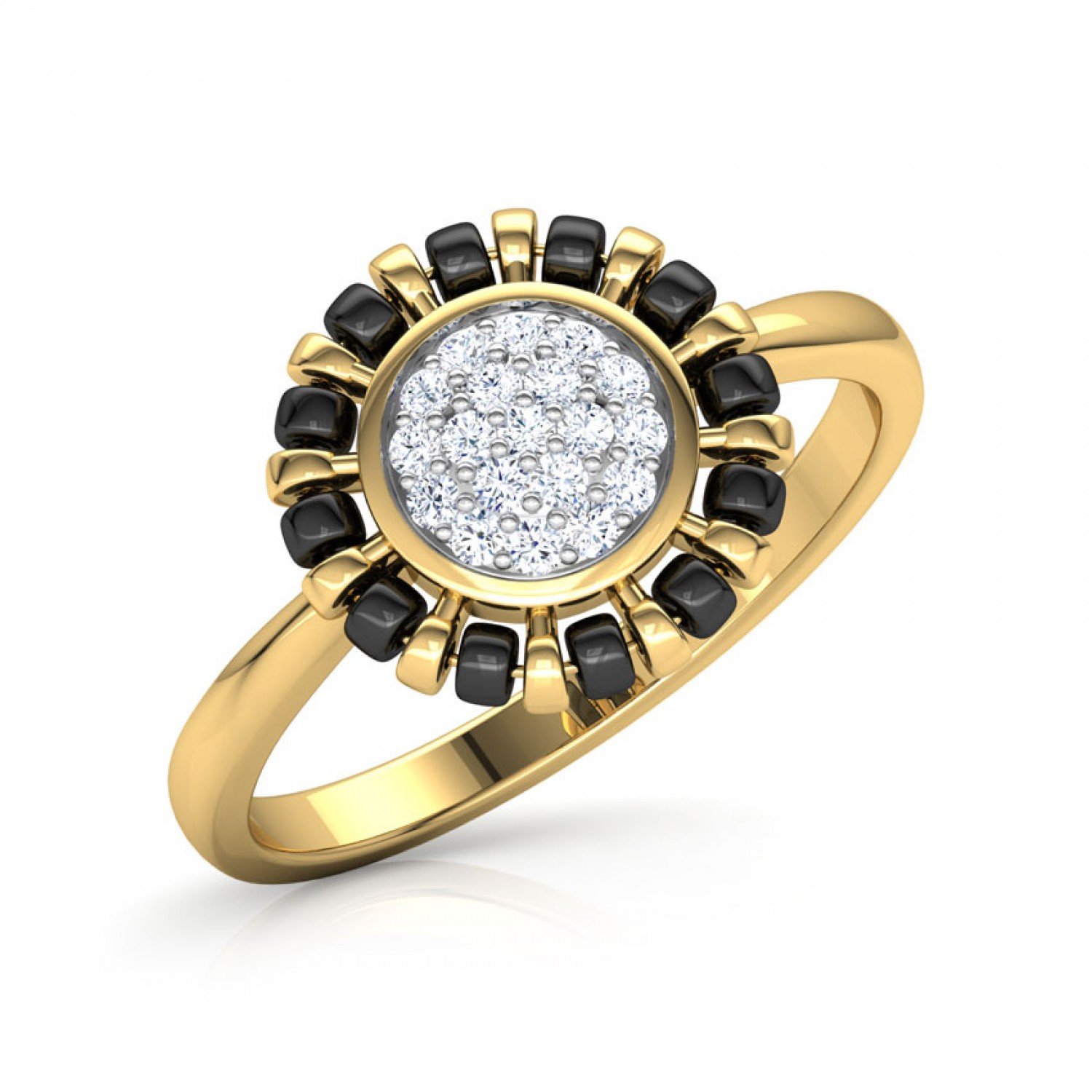 Radiant Mangalsutra Diamond Ring