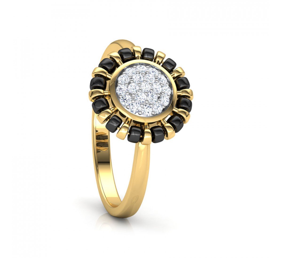 Radiant Mangalsutra Diamond Ring