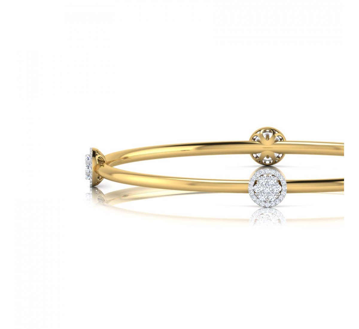Enriqueta Slender Diamond Bangles