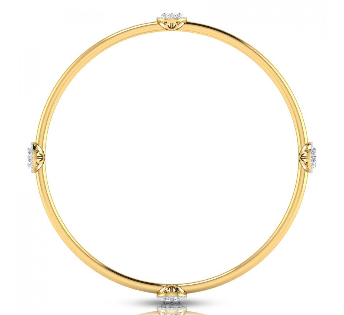 Enriqueta Slender Diamond Bangles