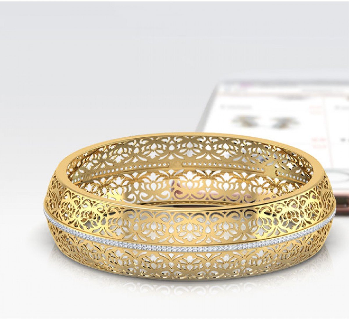 Scintillating Diamond Bangles