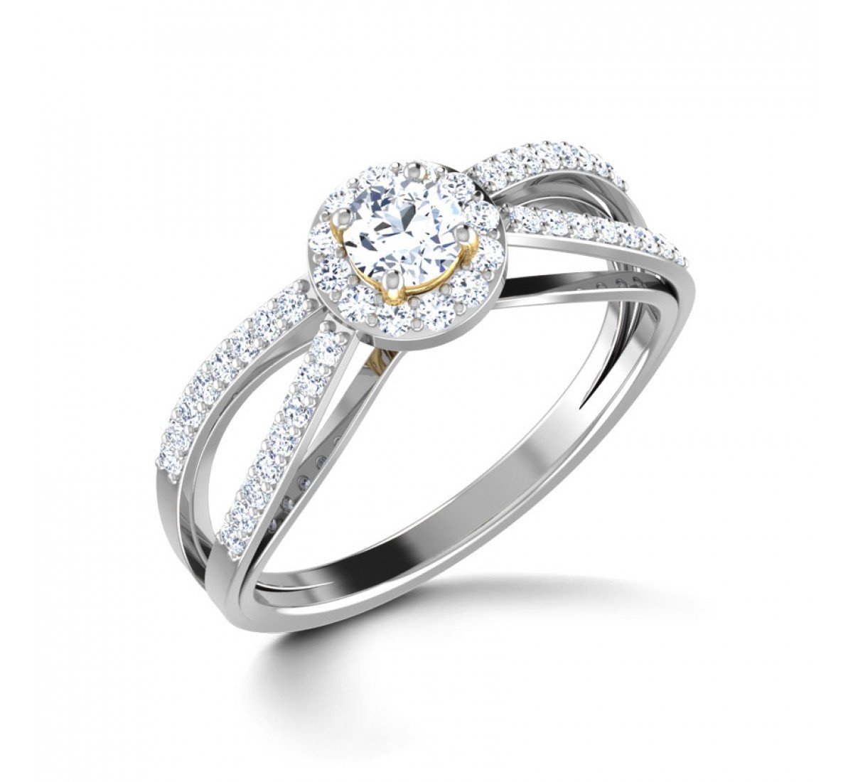 Curvace Solitaire Diamond Ring