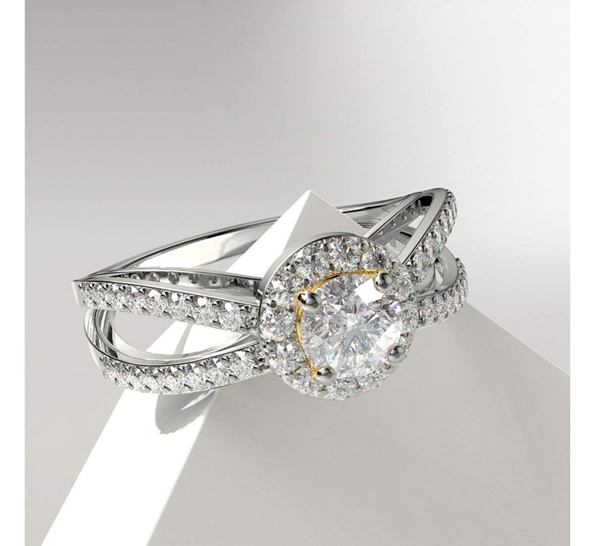 Curvace Solitaire Diamond Ring