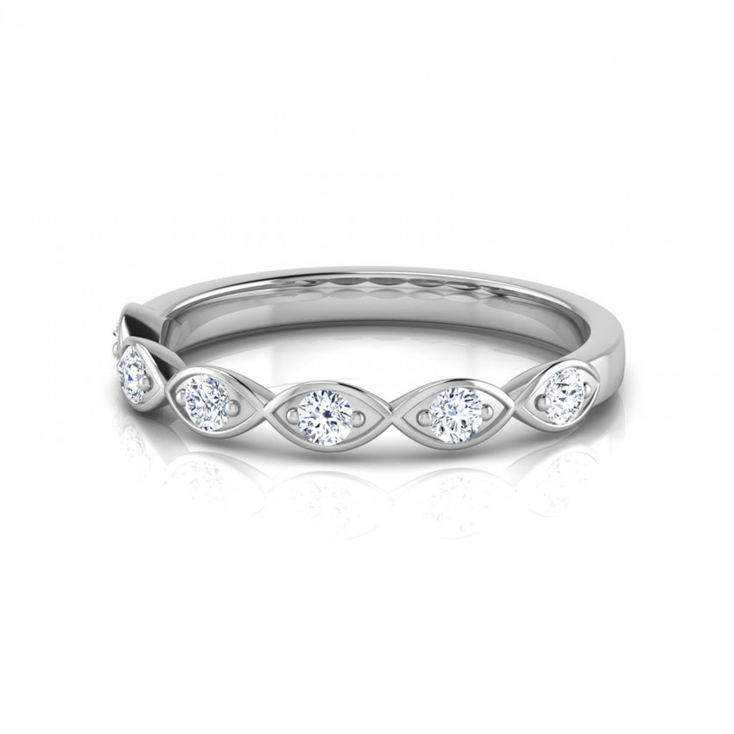 Ethereal Twist Filigree Diamond Band