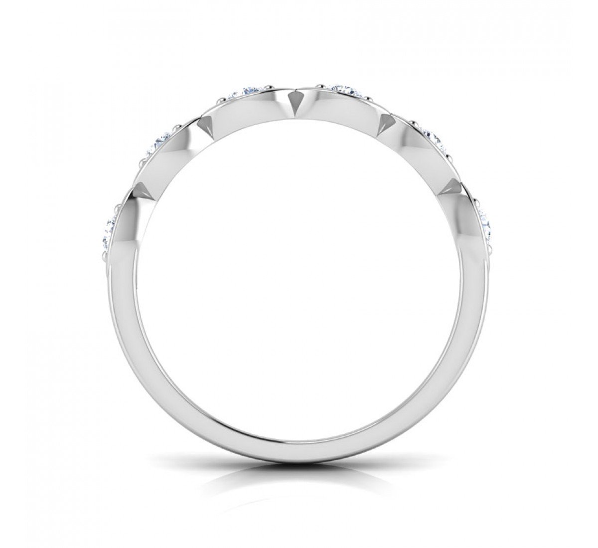 Ethereal Twist Filigree Diamond Band