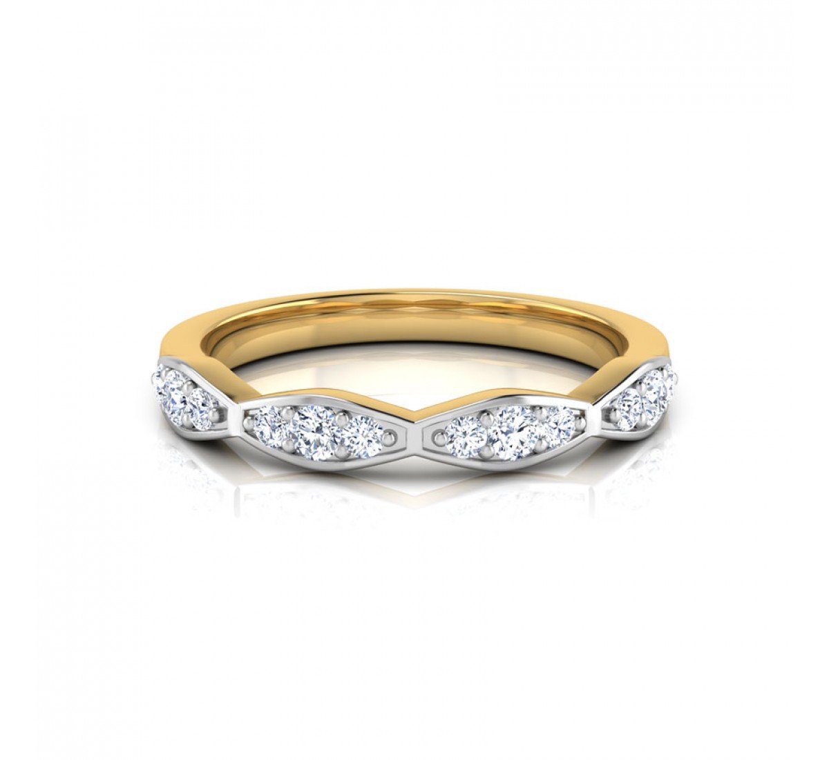 Refined Rhythm Diamond Band