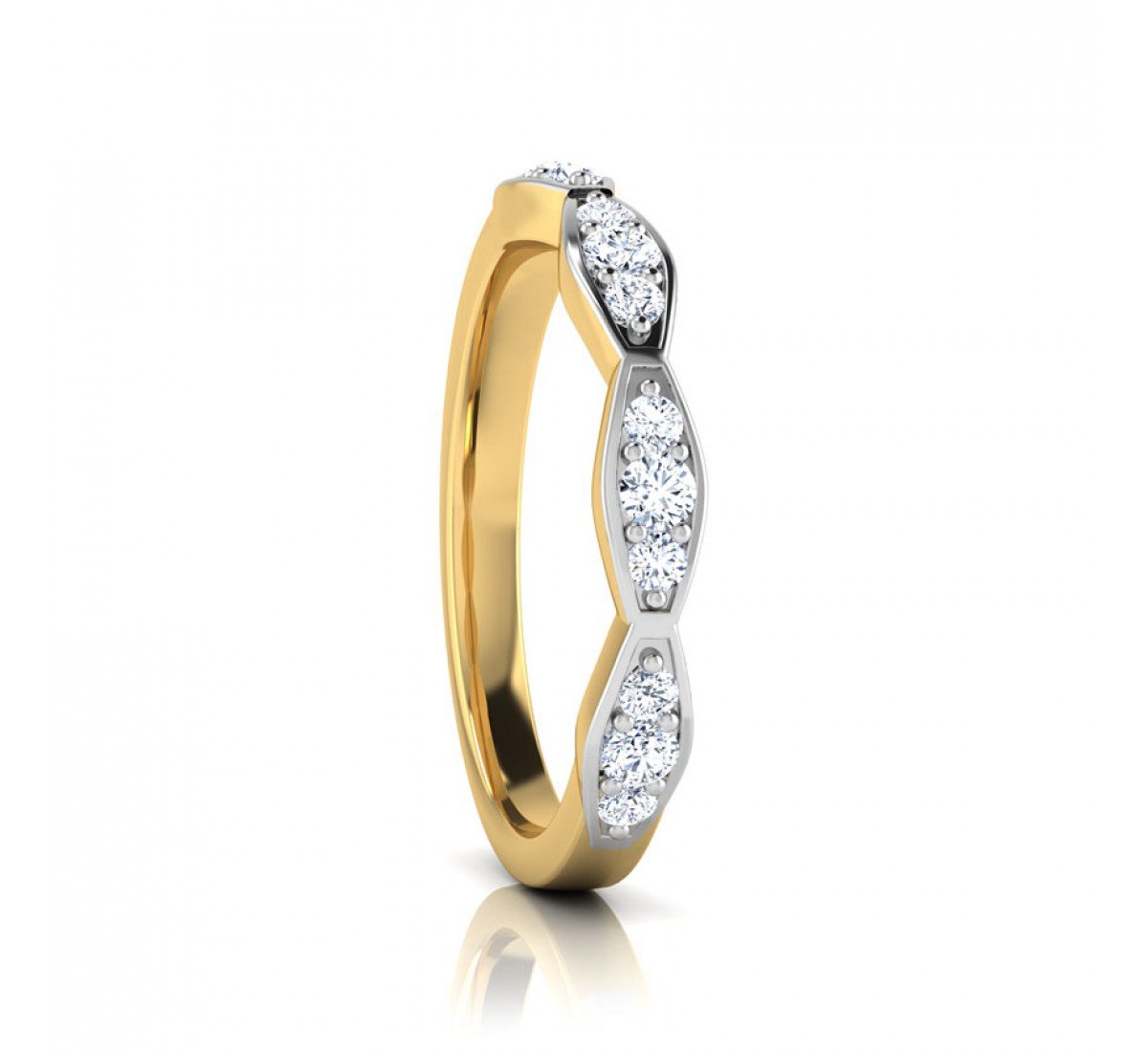 Refined Rhythm Diamond Band