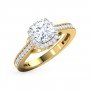 Majestic Queen Solitaire Diamond Ring
