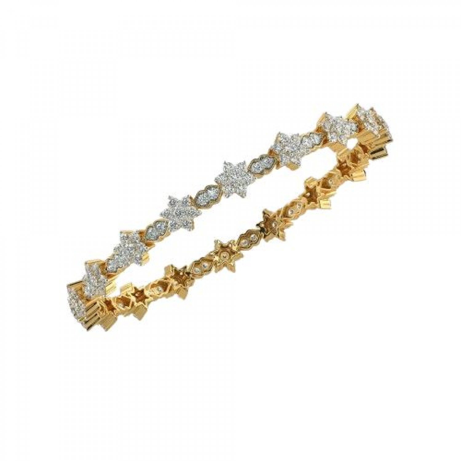 Alina Cutwork Diamond Bangles