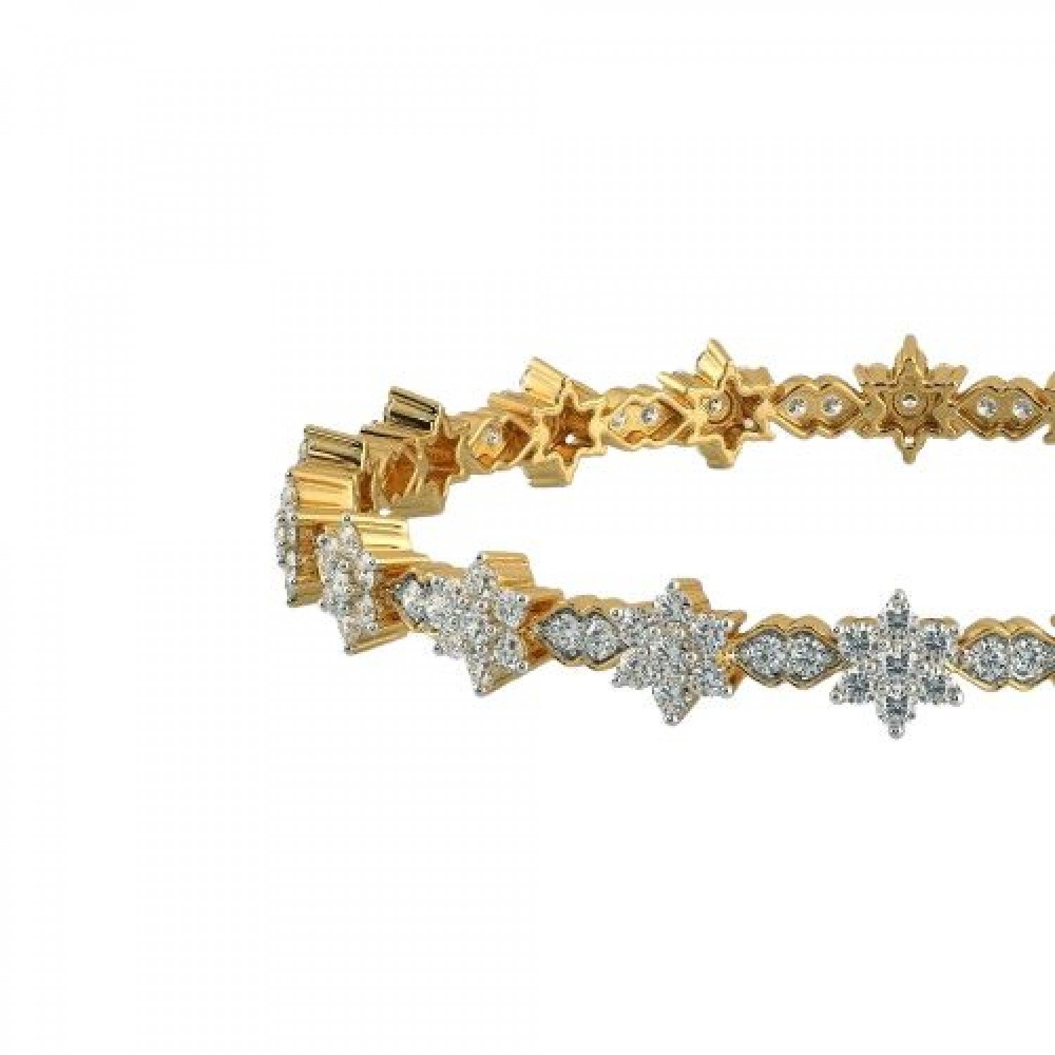Alina Cutwork Diamond Bangles