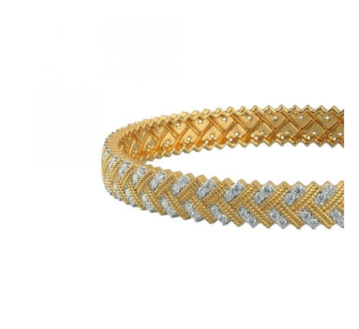 Fola Traditional Diamond Bangles