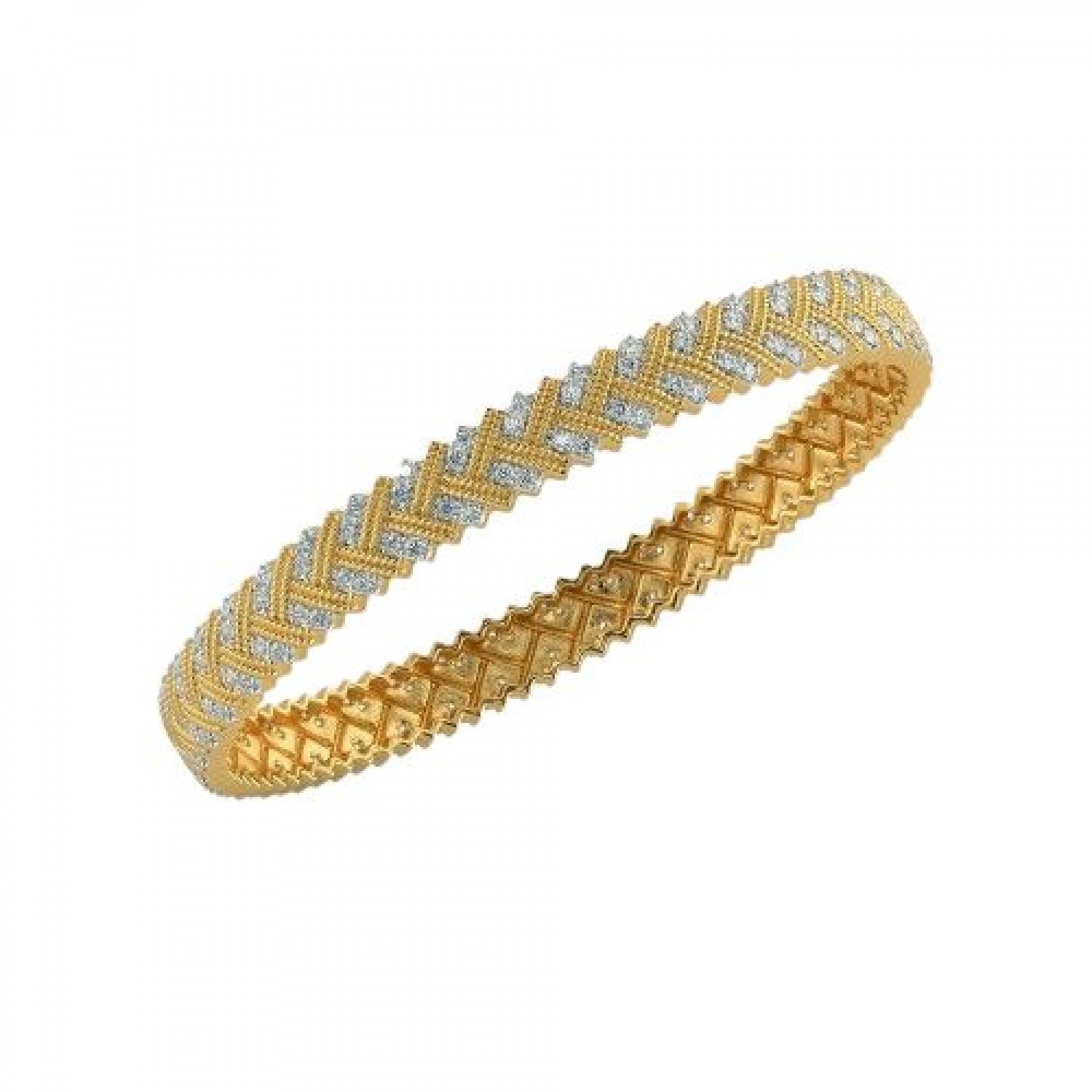 Fola Traditional Diamond Bangles