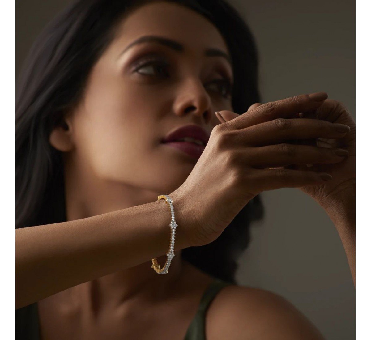 Creeper Blossom Diamond Bangles