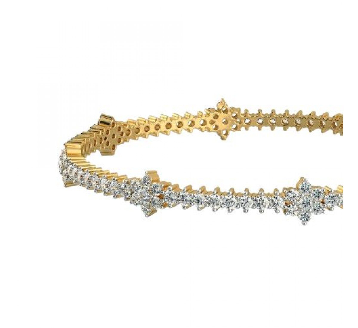 Creeper Blossom Diamond Bangles