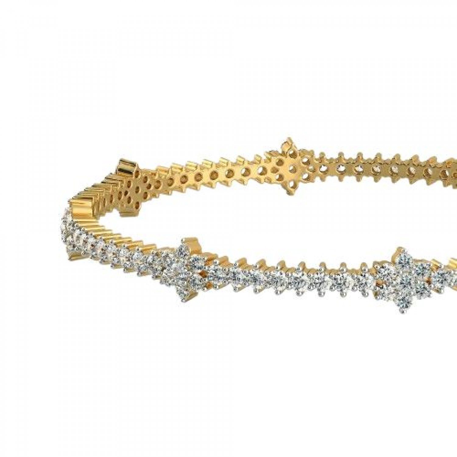 Creeper Blossom Diamond Bangles