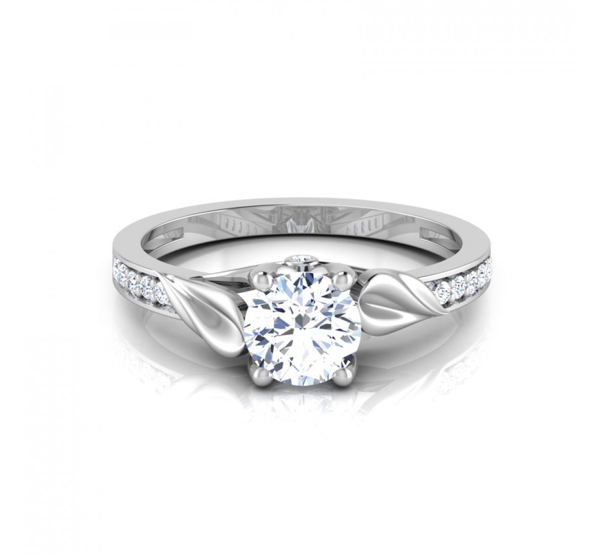 Lustrous Spark Solitaire Diamond Ring