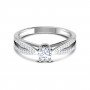 Opulence Knot Solitaire Diamond Ring