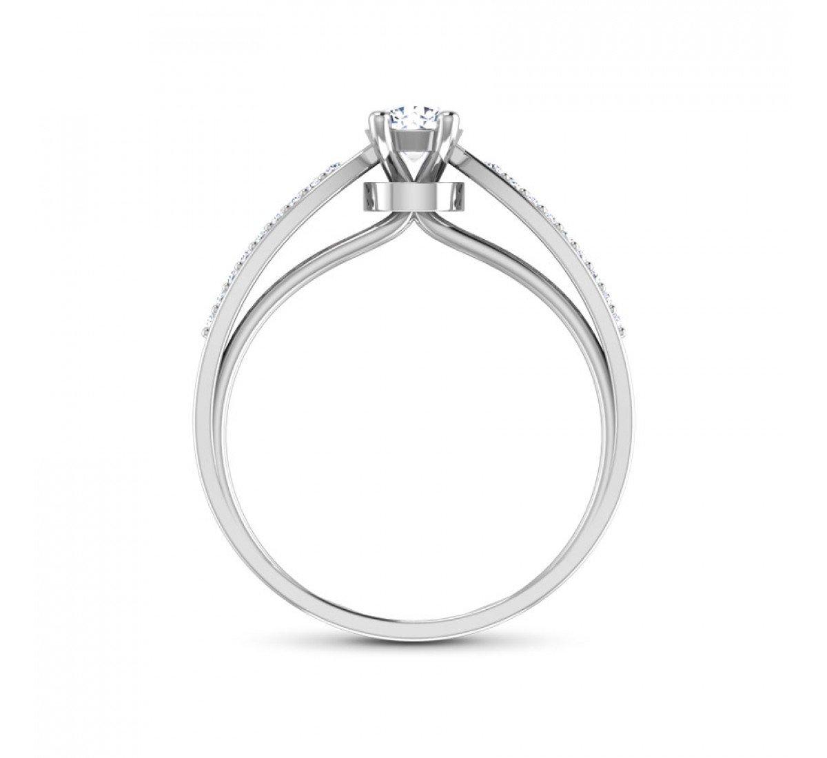 Opulence Knot Solitaire Diamond Ring