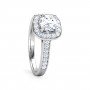 Whimsical Curve Solitaire Diamond Ring