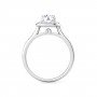 Whimsical Curve Solitaire Diamond Ring