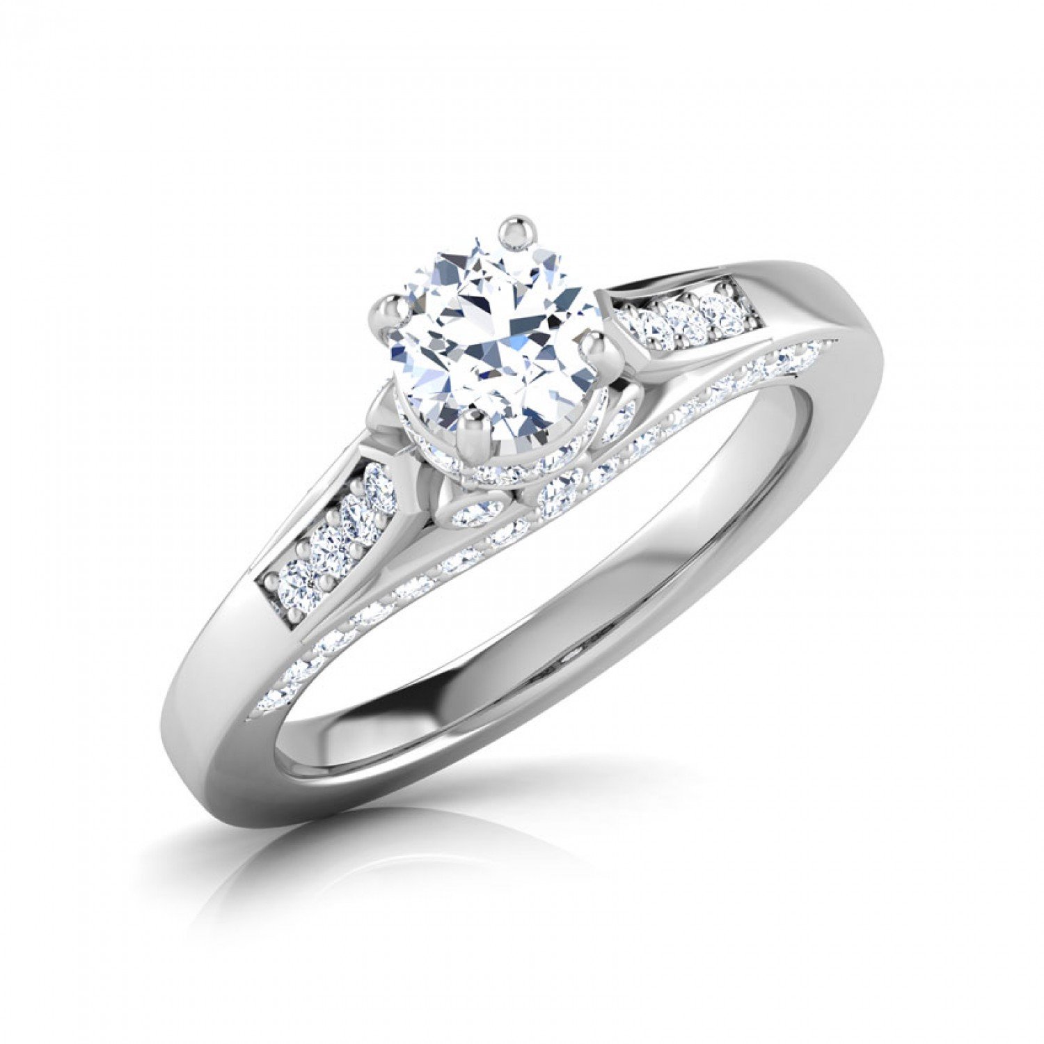 Aninata Elegant Solitaire Diamond Ring