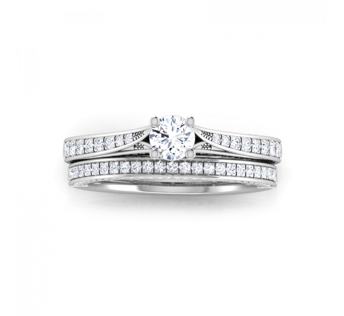 Upexa Bridal Diamond Ring Set
