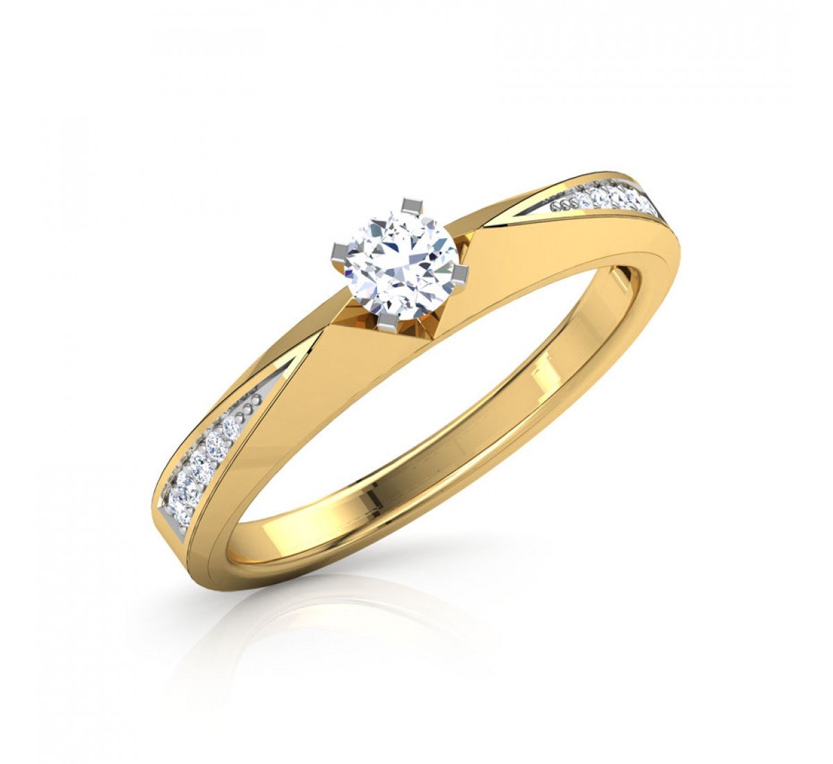 Fest Halo Solitaire Diamond Ring