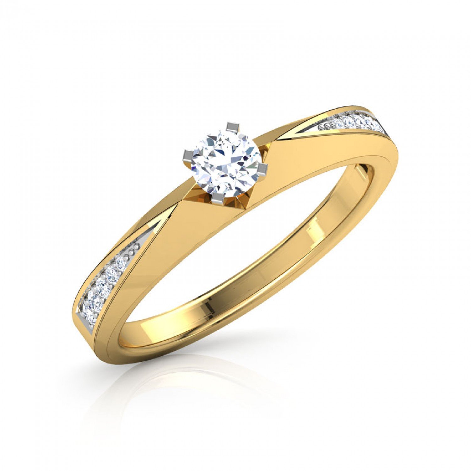 Fest Halo Solitaire Diamond Ring