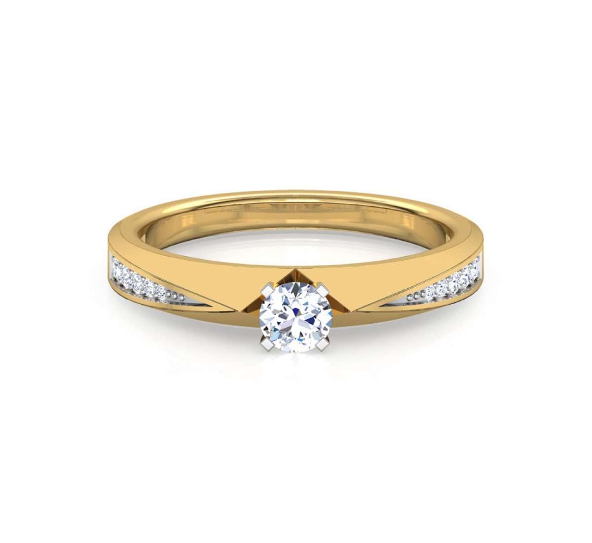 Fest Halo Solitaire Diamond Ring