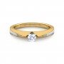 Fest Halo Solitaire Diamond Ring