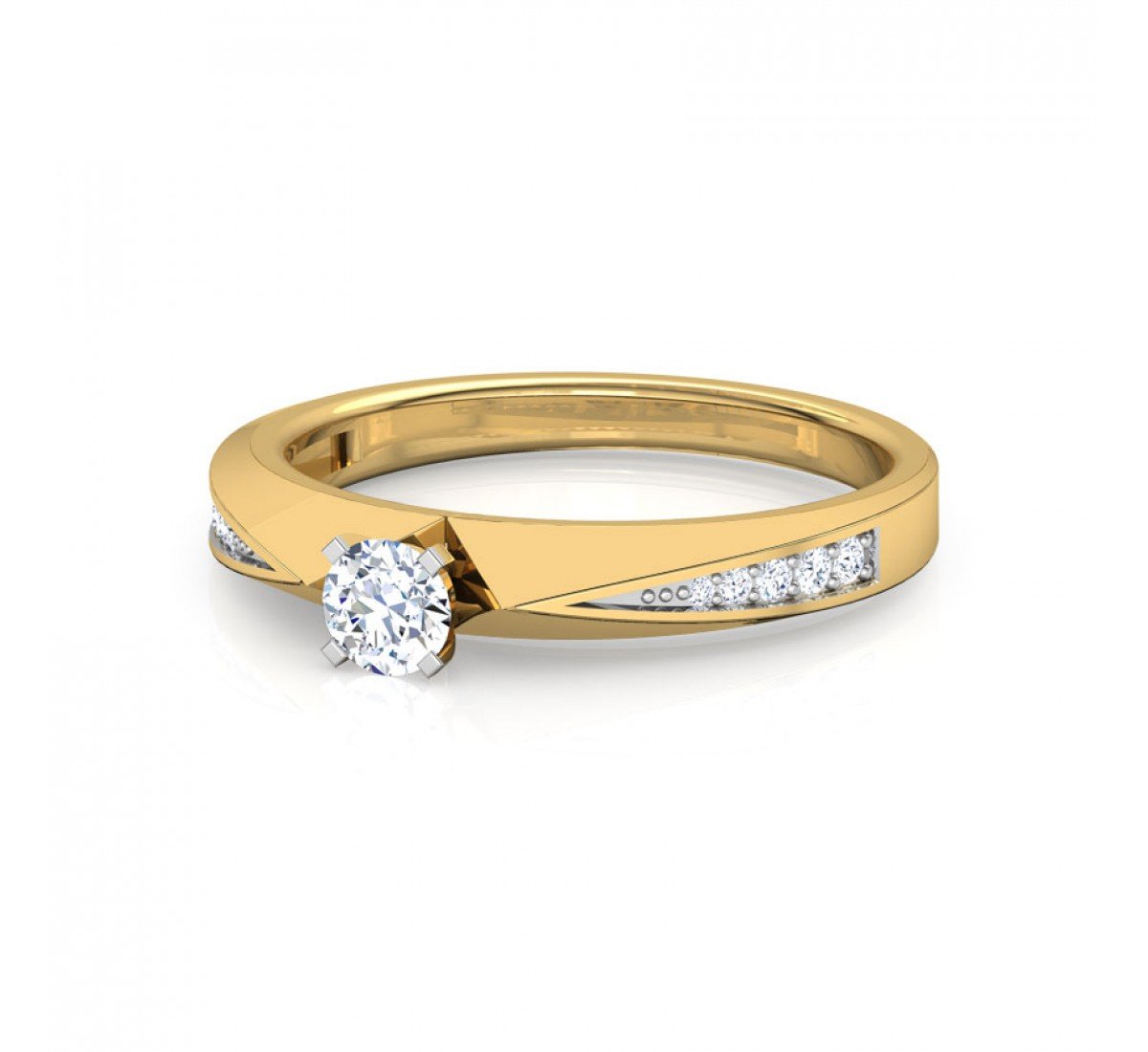 Fest Halo Solitaire Diamond Ring