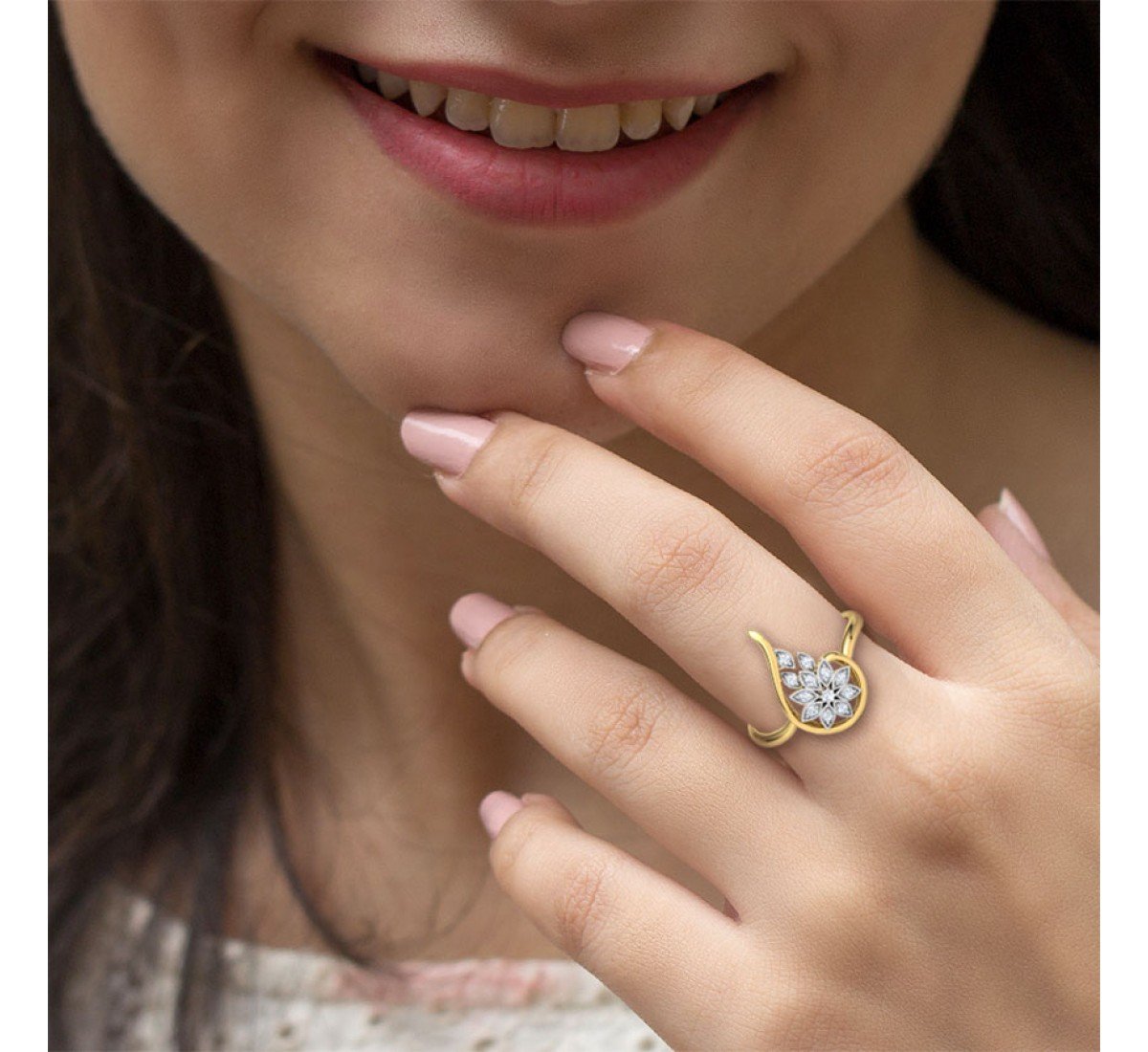 Trickel Shining Diamond Ring