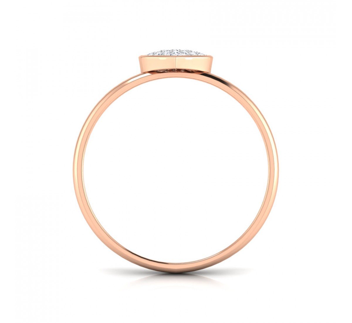 Periphery Sunburst Diamond Ring