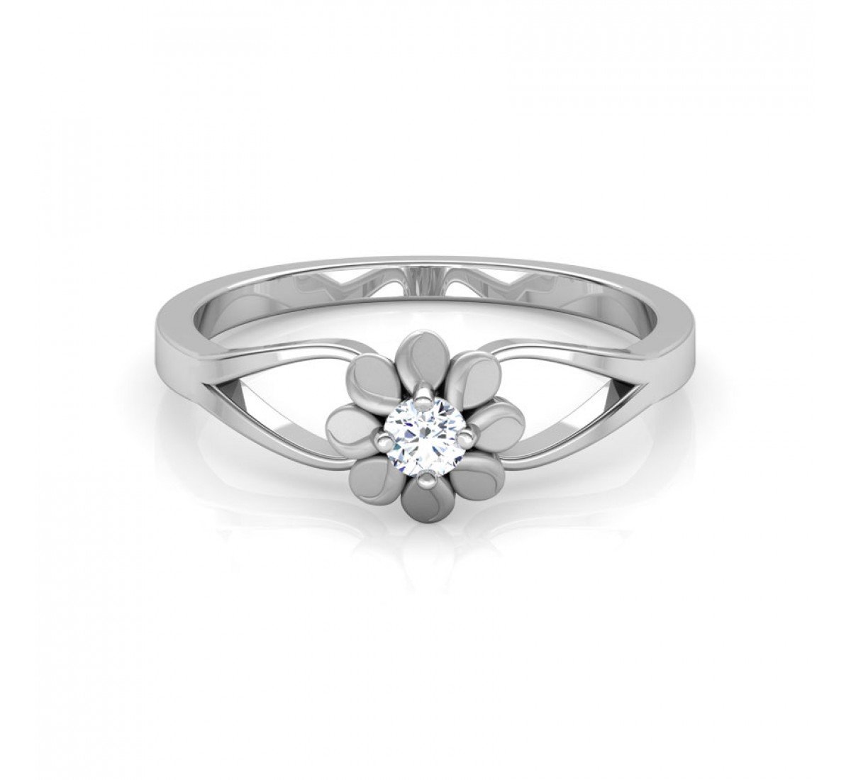 Cabled Glow Diamond Ring