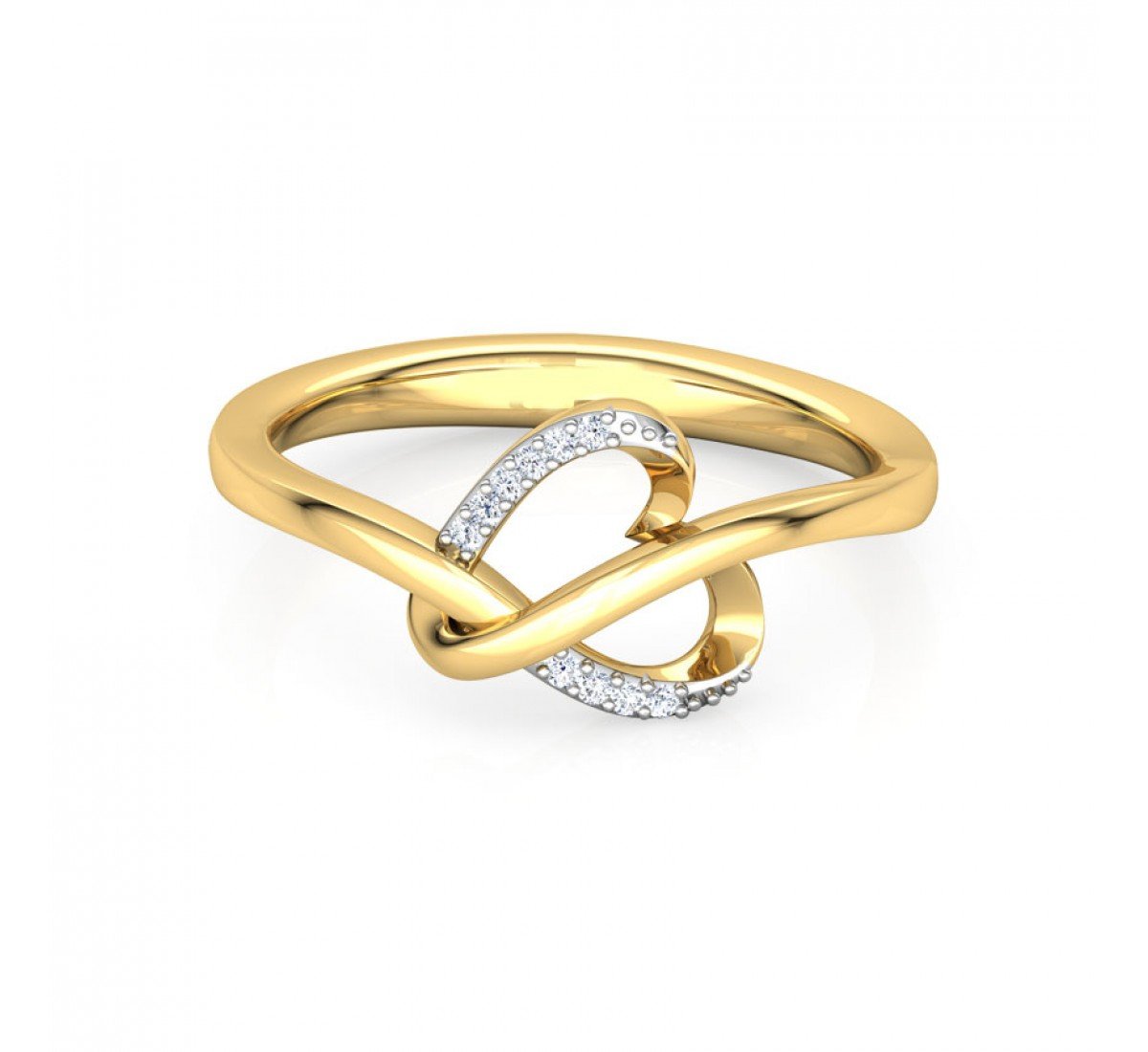 Miracle Loop Plate Diamond Ring