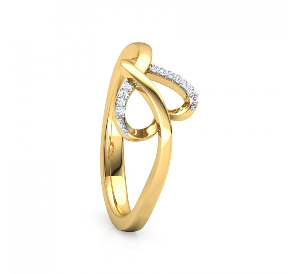 Miracle Loop Plate Diamond Ring