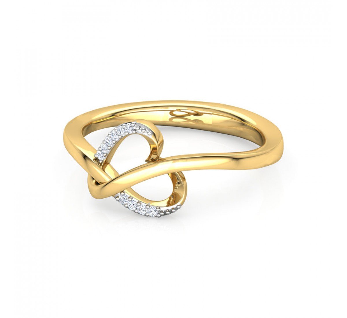 Miracle Loop Plate Diamond Ring