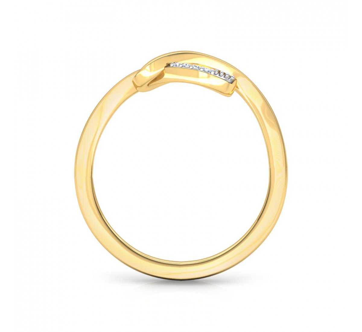 Miracle Loop Plate Diamond Ring