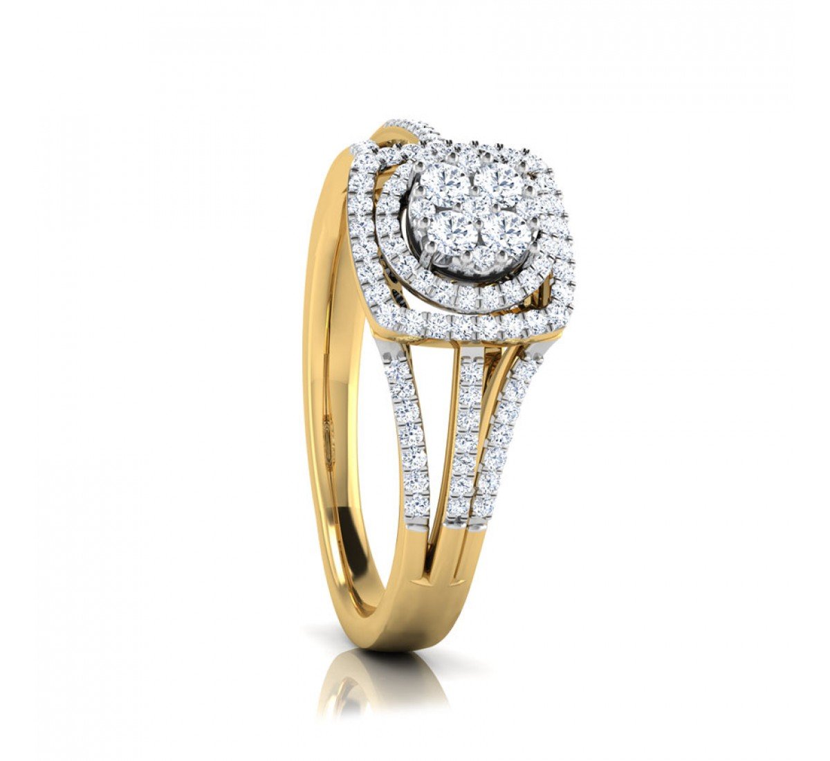 Soverign Double Halo Diamond Ring