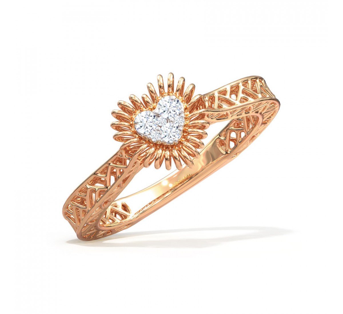 Stellar Droplet Diamond Ring