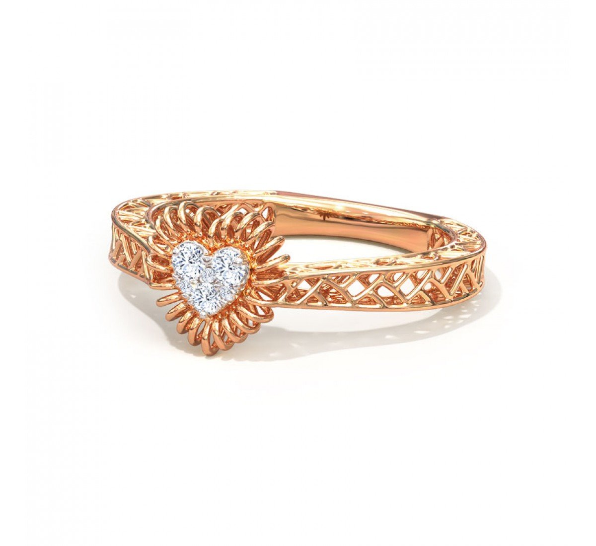 Stellar Droplet Diamond Ring