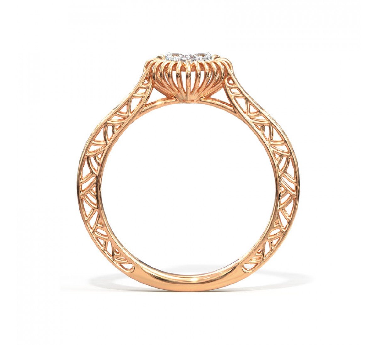 Stellar Droplet Diamond Ring