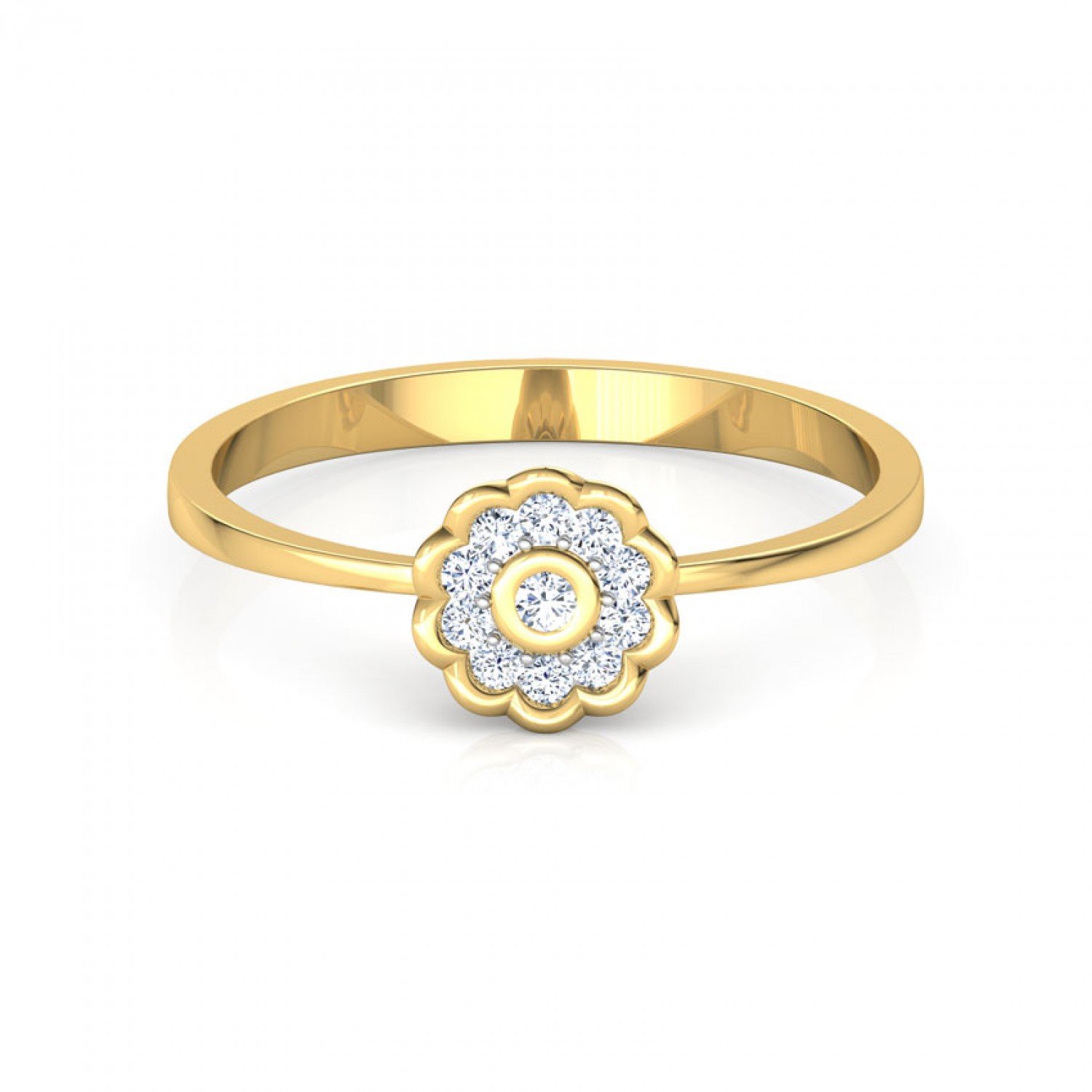 Crafted Pretty Diamond Ring