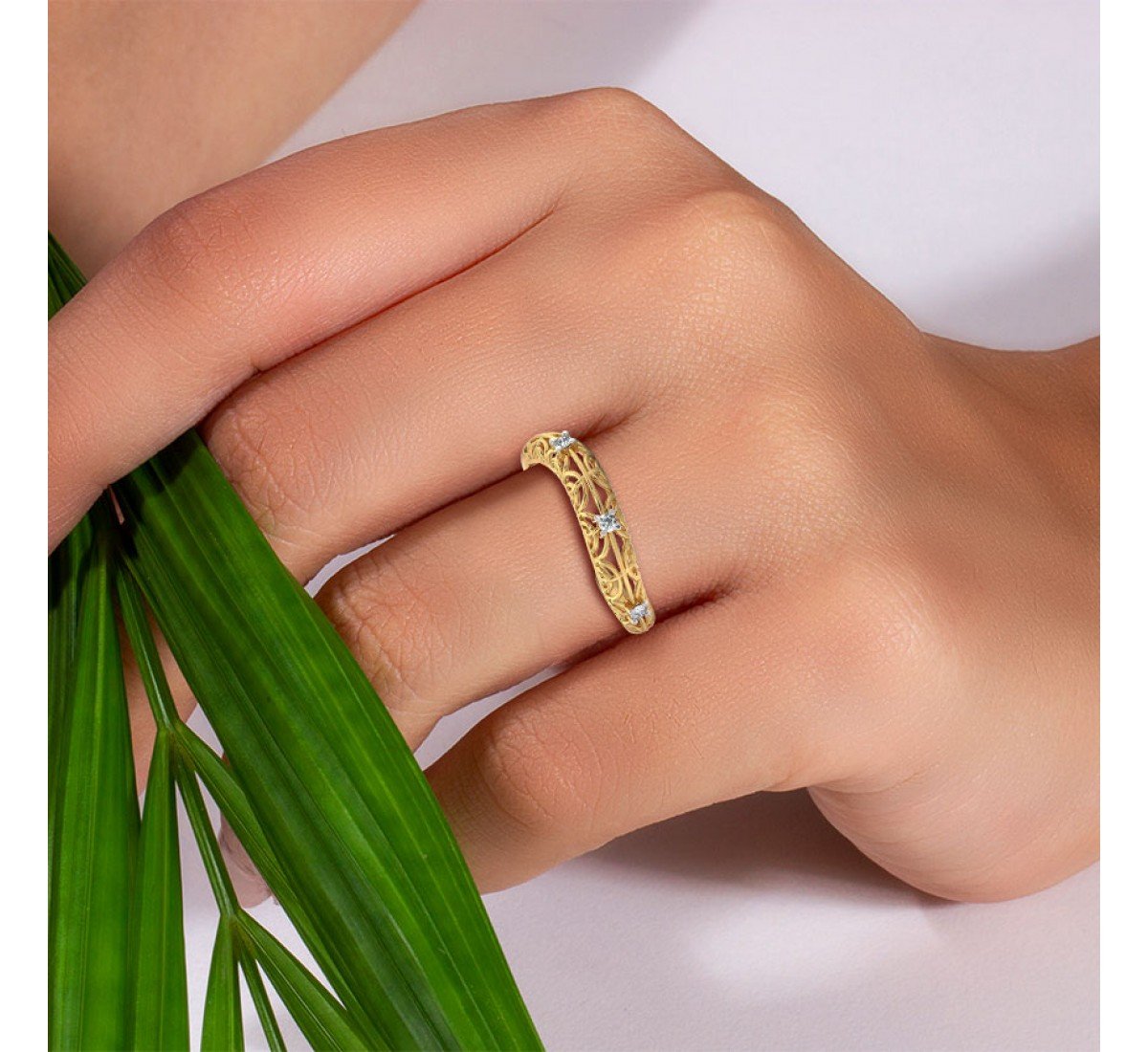 Charm of Tami Clover Diamond Ring