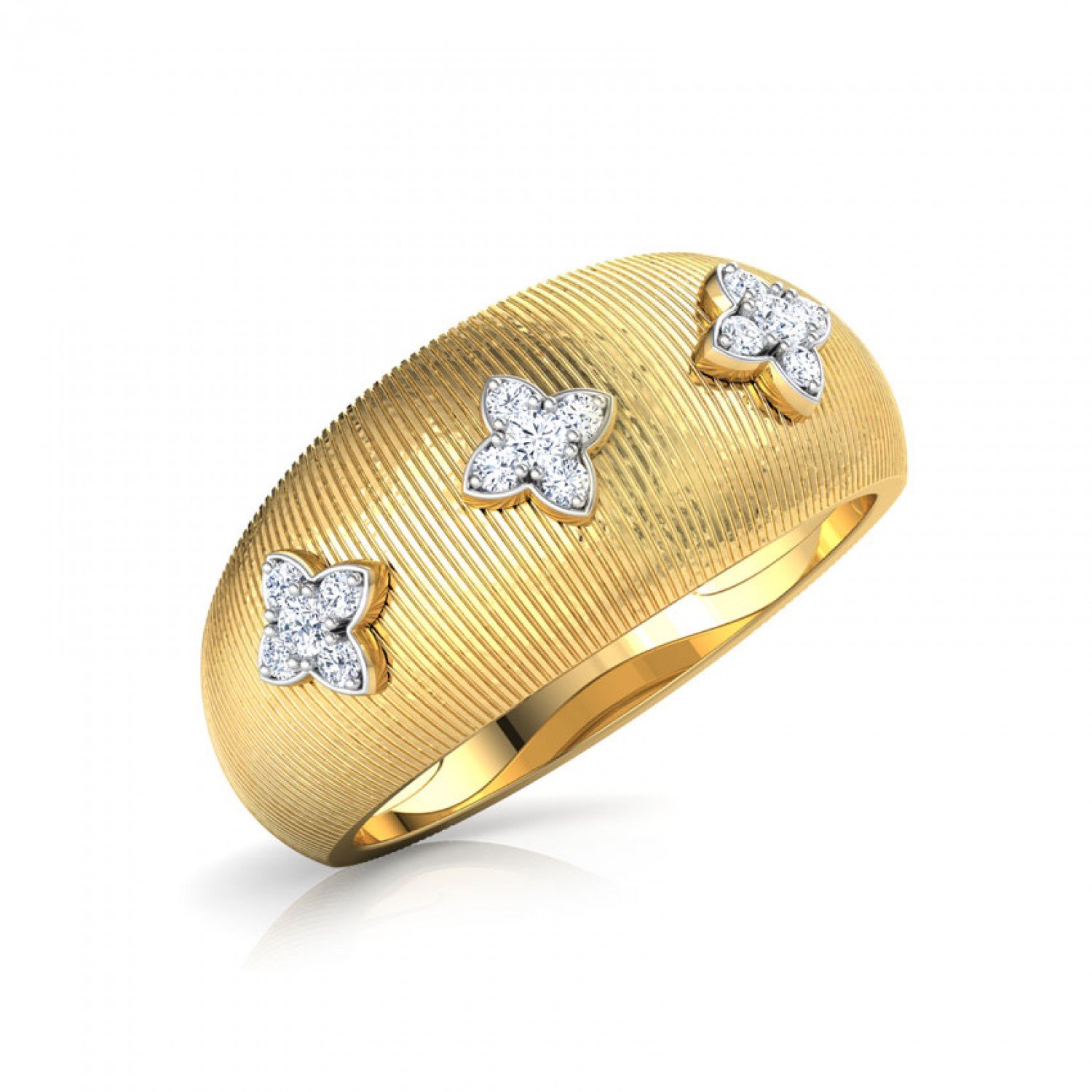 Ephemeral Brocade Diamond Ring