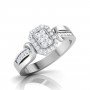 Triplet Glowing Adorn Diamond Ring