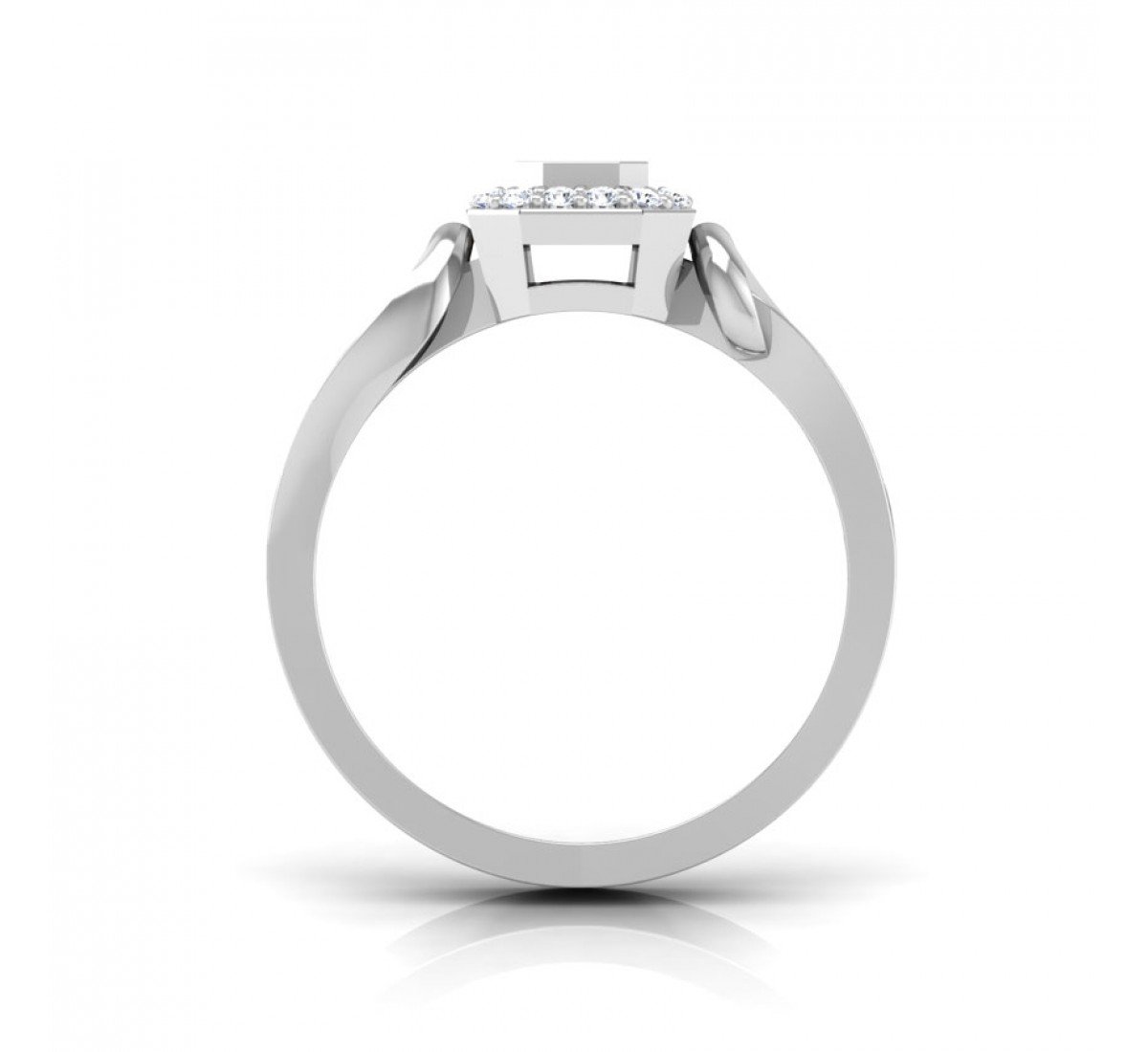 Triplet Glowing Adorn Diamond Ring