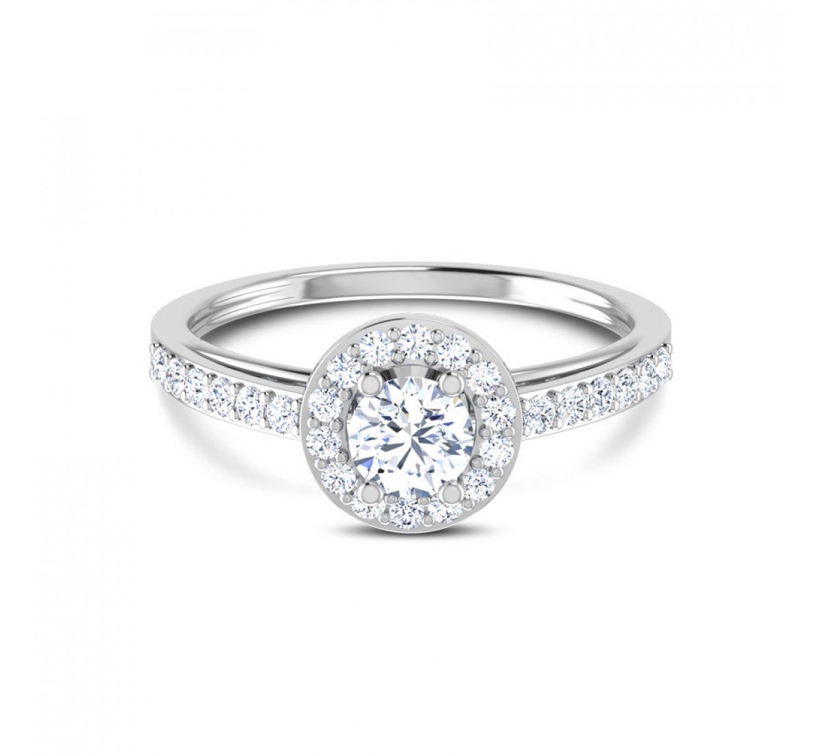 Luminous Round Solitaire Diamond Ring